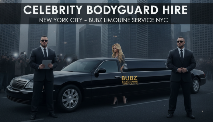 Celebrity bodyguard hire with limo service in New York City