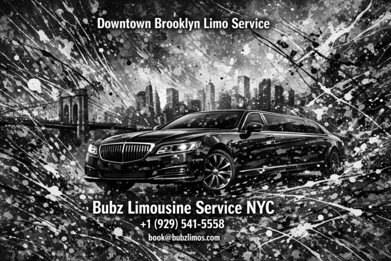 Bubz Limousine Service NYC advertisement featuring a black limousine.