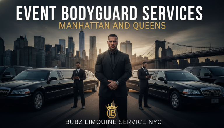 Bubz Limousine event bodyguard services Manhattan and Queens NYC