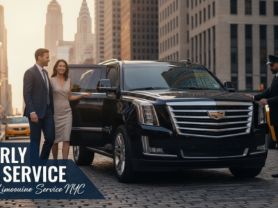 Luxury SUV chauffeur service couple NYC Bubz Limousine