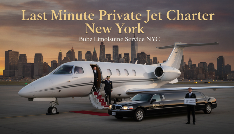 Last minute private jet charter and limousine service New York