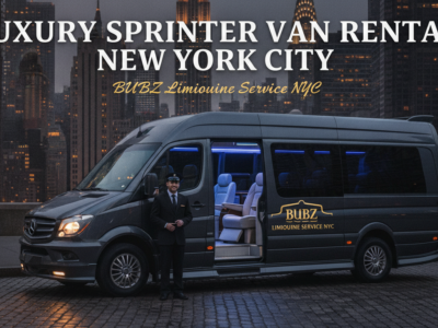 BUBZ luxury sprinter van rental service in New York City