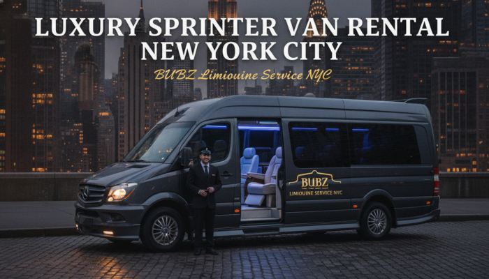 BUBZ luxury sprinter van rental service in New York City