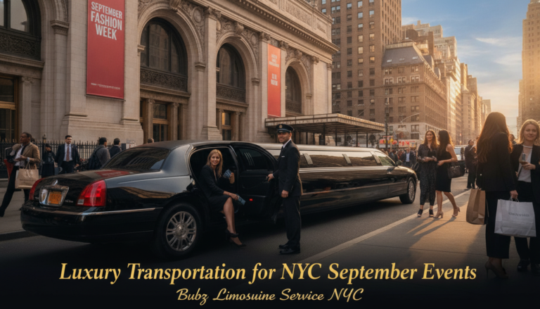 Luxury limo service for NYC September Fashion Week events