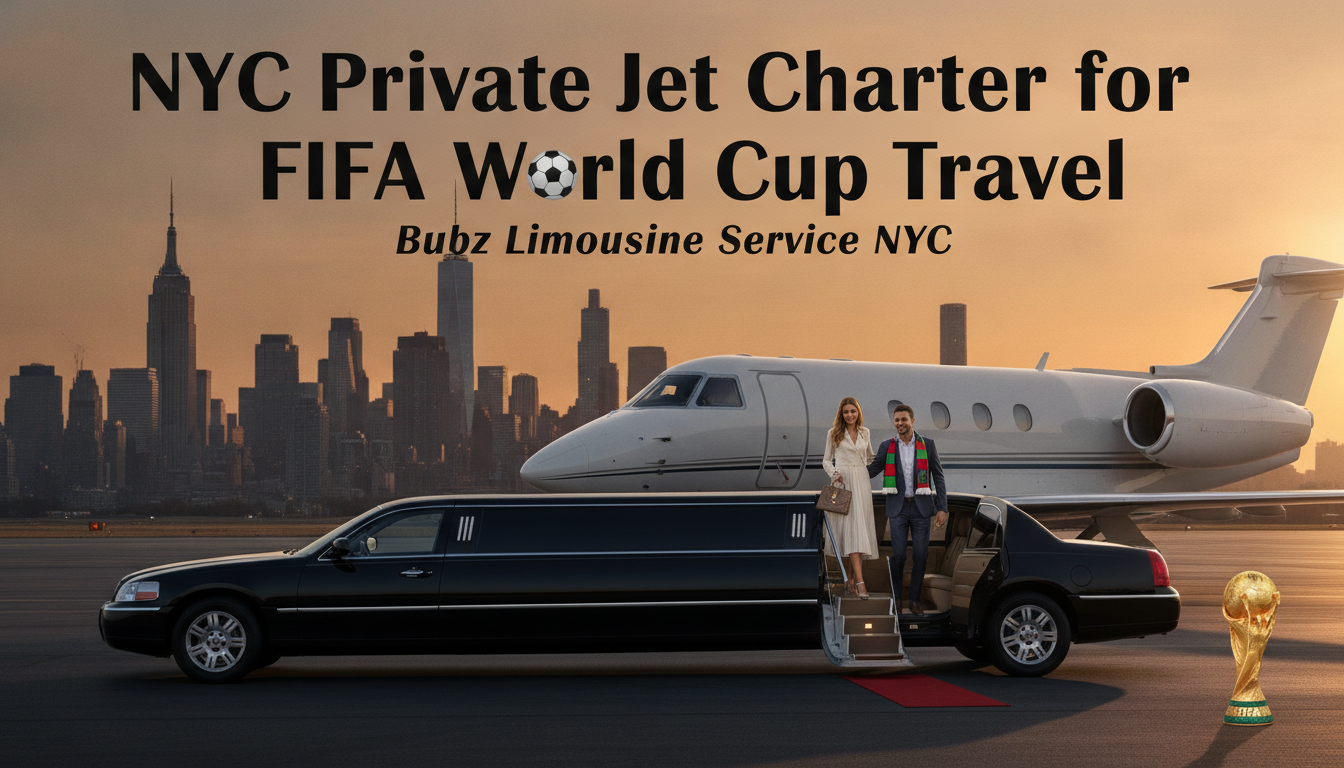 NYC private jet charter and limo service for FIFA World Cup