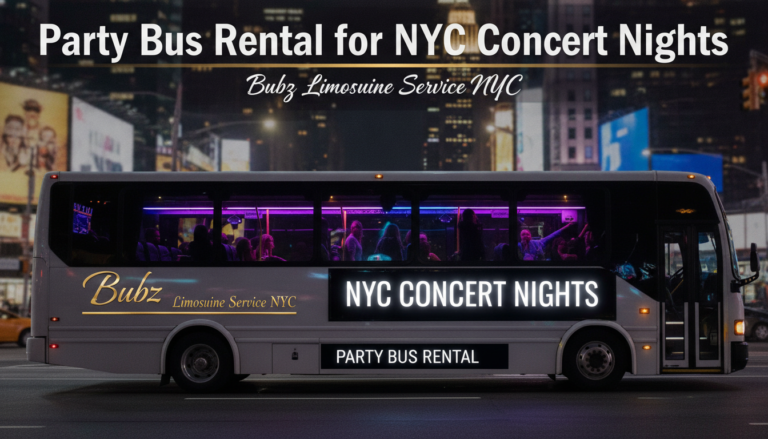 Bubz Limousine party bus rental for NYC concert nights