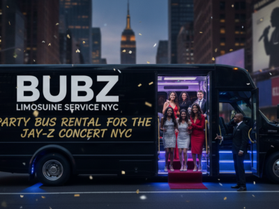 Bubz Limousine NYC party bus rental for Jay-Z concert
