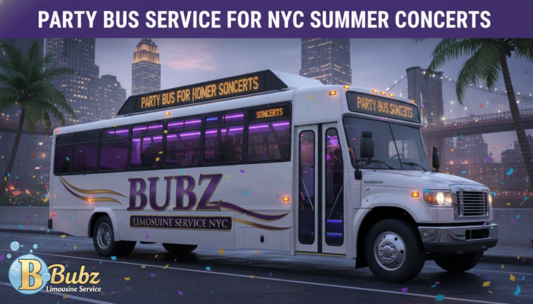 Bubz Limousine Service NYC party bus for summer concerts