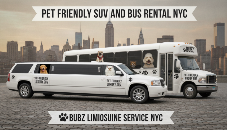 Pet-friendly luxury SUV and group bus rental NYC Bubz
