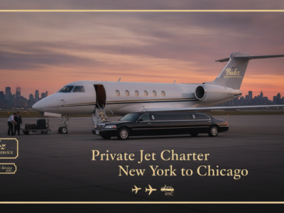 Bubz Limousine private jet charter service New York to Chicago