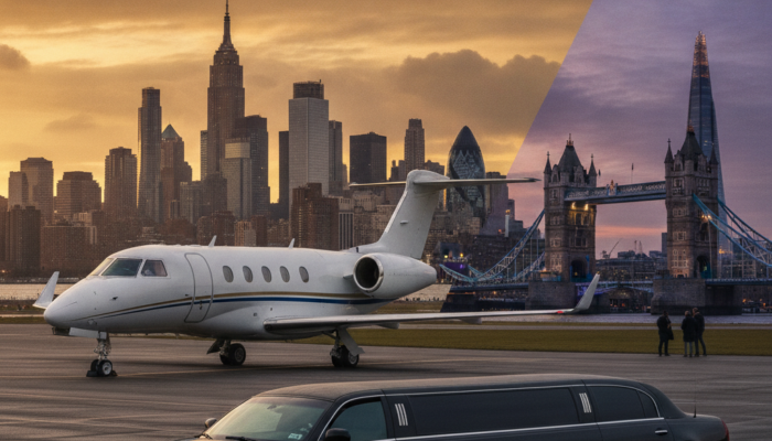 Private Jet Charter New York to London - Bubz Limousine Service NYC