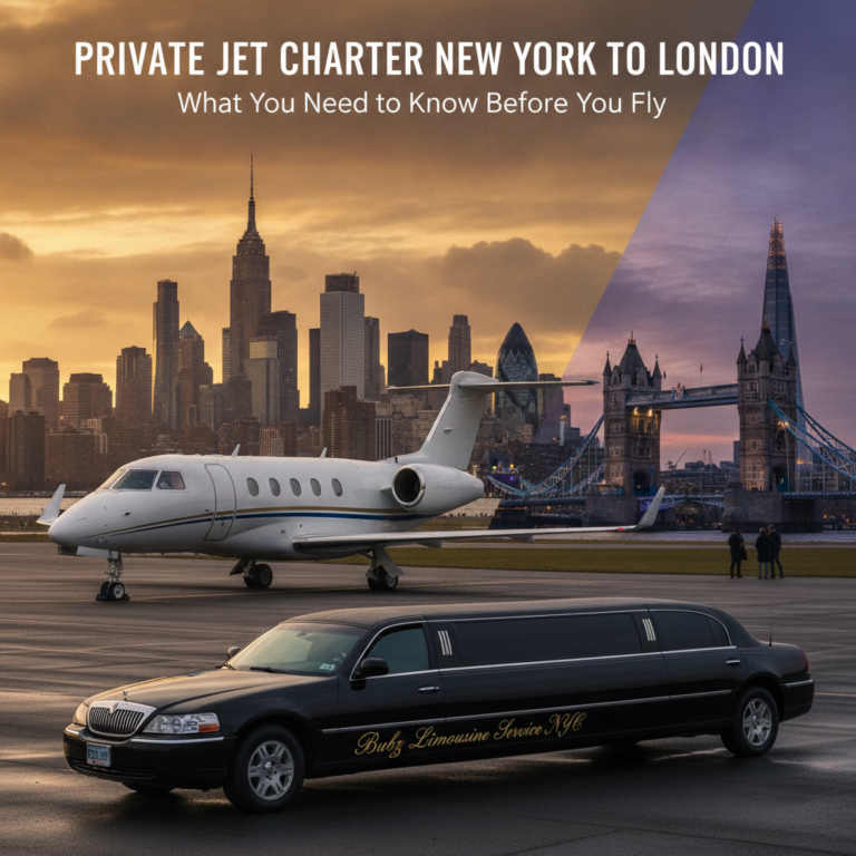 Private Jet Charter New York to London - Bubz Limousine Service NYC