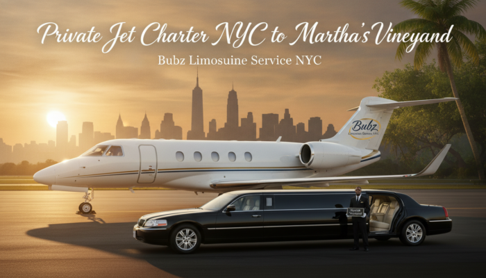 Private jet and limo service NYC to Martha's Vineyard