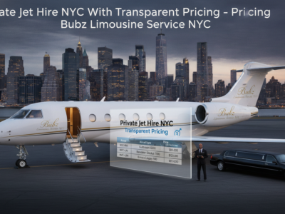 Bubz private jet hire NYC with transparent pricing and limousine