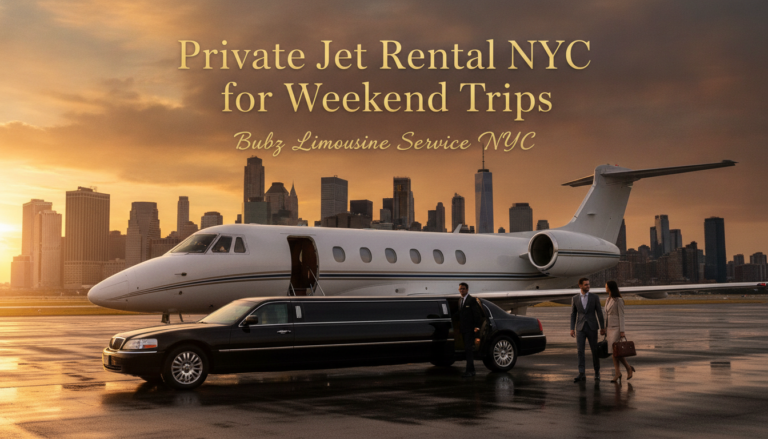 Private jet and limousine service NYC weekend trips