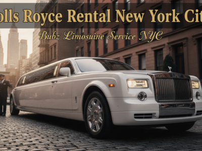 White Rolls Royce stretch limousine rental in New York City