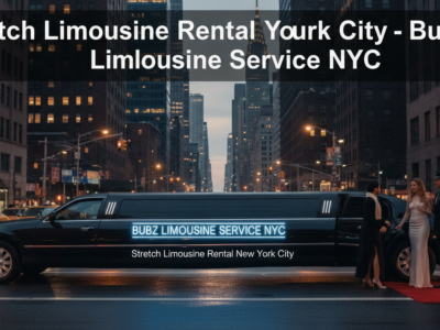 Stretch limousine rental service on New York City streets
