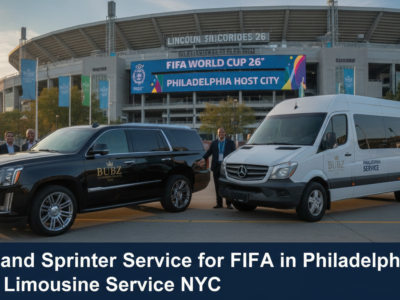Bubz Limousine SUV and Sprinter van at FIFA World Cup Philadelphia