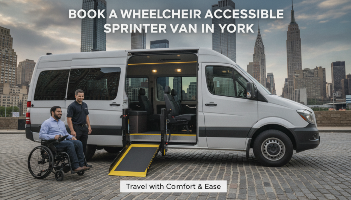 Wheelchair accessible sprinter van with ramp in New York