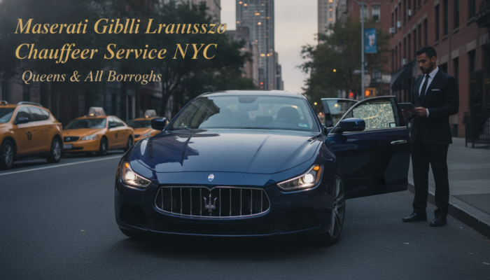 Maserati Ghibli chauffeur service in New York City