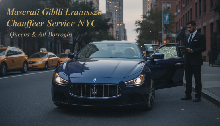 Maserati Ghibli chauffeur service in New York City