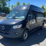 Black Mercedes-Benz Sprinter van parked outdoors