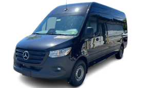 Dark blue Mercedes-Benz Sprinter cargo van
