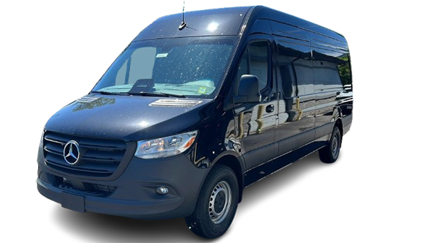 Dark blue Mercedes-Benz Sprinter cargo van