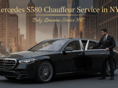 Mercedes S580 chauffeur opening door in NYC