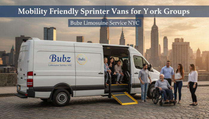 Accessible Sprinter van with wheelchair ramp in NYC