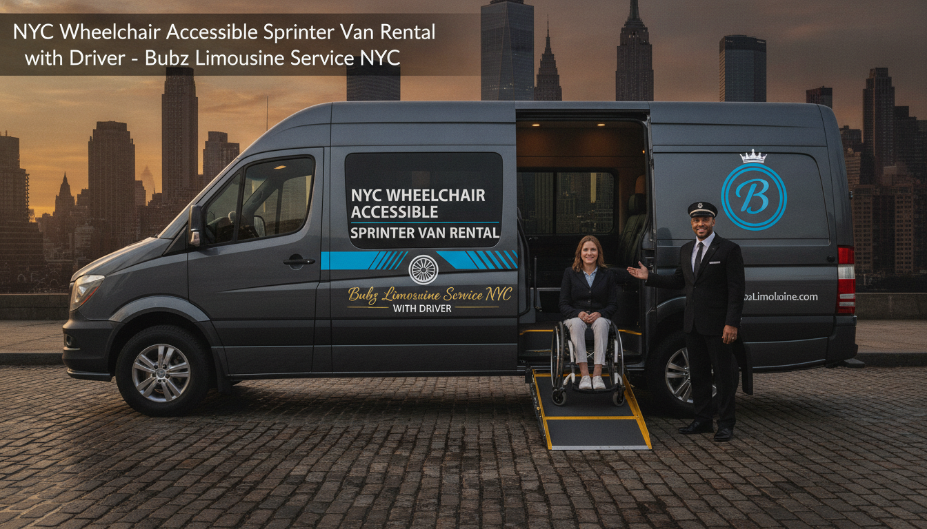 Wheelchair accessible NYC Sprinter van with driver and ramp