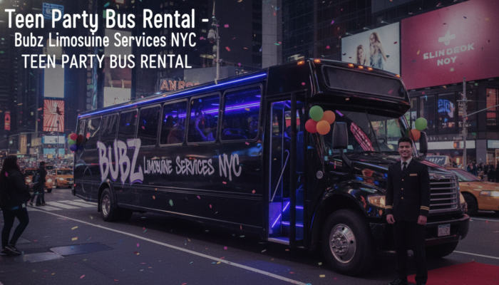 Teen party bus rental in NYC with driver