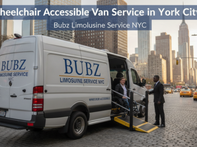Wheelchair accessible van with ramp in New York City