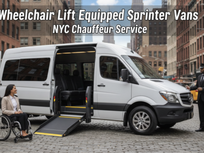 Wheelchair lift Sprinter van with chauffeur in NYC