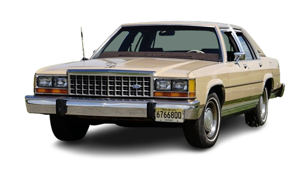 Beige vintage sedan car isolated on white background