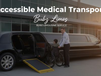 Bubz Limos accessible medical transport with wheelchair ramp limousine