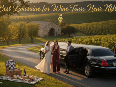 Luxury limousine wine tour at a scenic vineyard near NYC