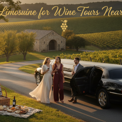 Luxury limousine wine tour at a scenic vineyard near NYC