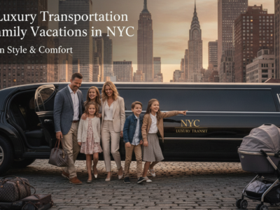 Family with luxury NYC limousine transportation service