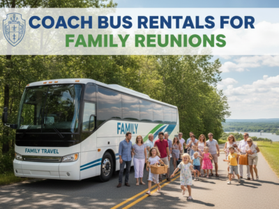 Coach bus rental for family reunions with multigenerational family