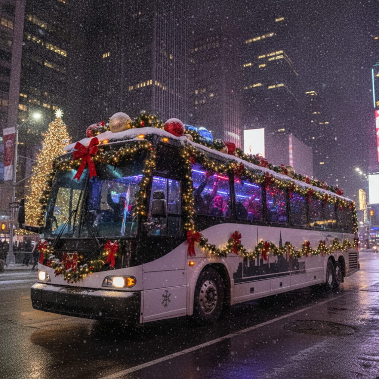 Holiday Party Bus Rentals in NYC