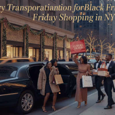Luxury limousine service for Black Friday shopping in NYC