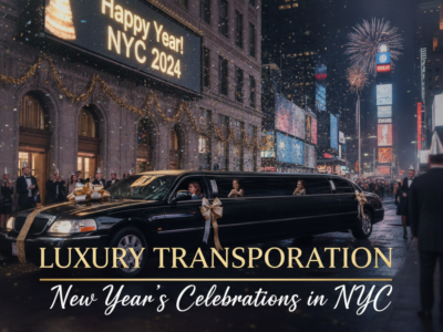 Luxury limousine for New Year's Eve celebrations in NYC 2024