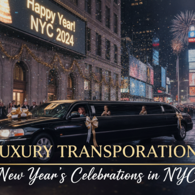 Luxury limousine for New Year's Eve celebrations in NYC 2024