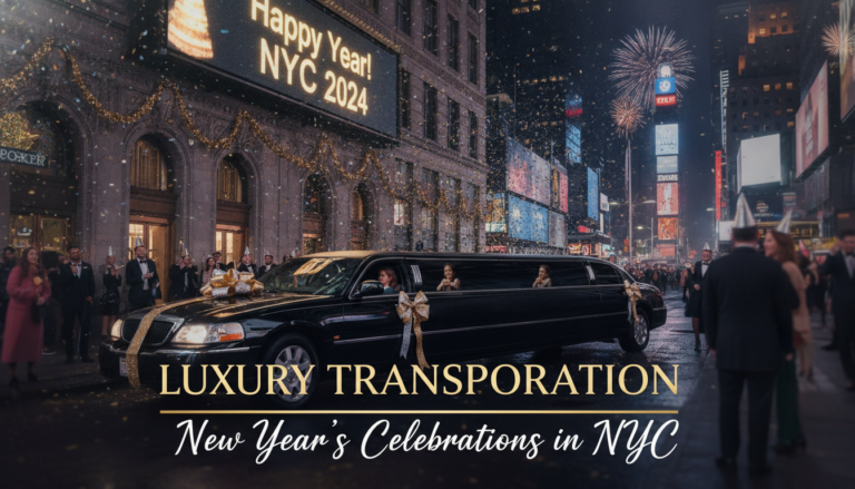 Luxury limousine for New Year's Eve celebrations in NYC 2024