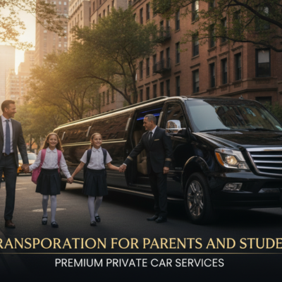 Luxury private car service for parents and students in NYC