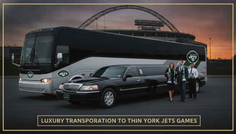 Luxury limo and bus transportation to New York Jets games