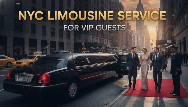 NYC limousine service for VIP guests on red carpet