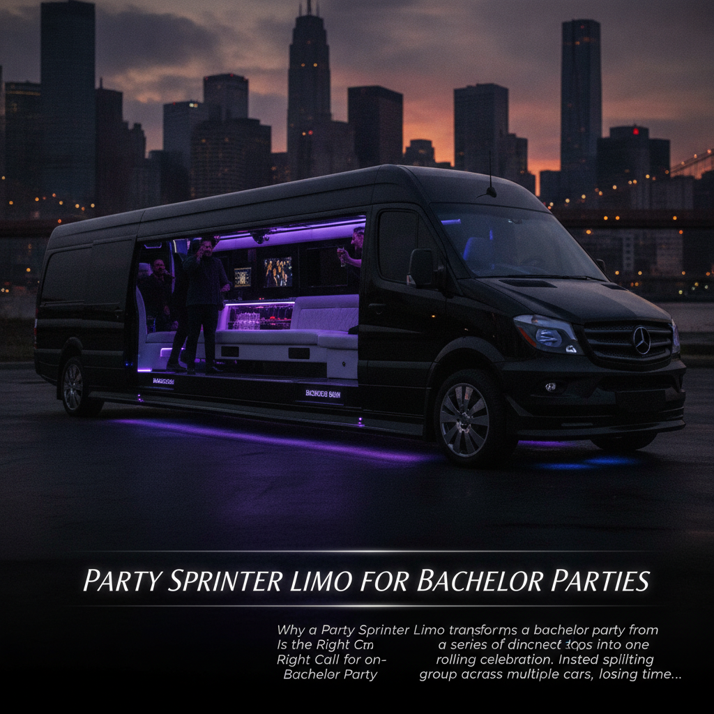 Party Sprinter Limo for Bachelor Parties