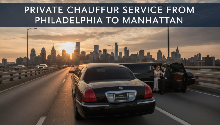 Private chauffeur limousine service from Philadelphia to Manhattan